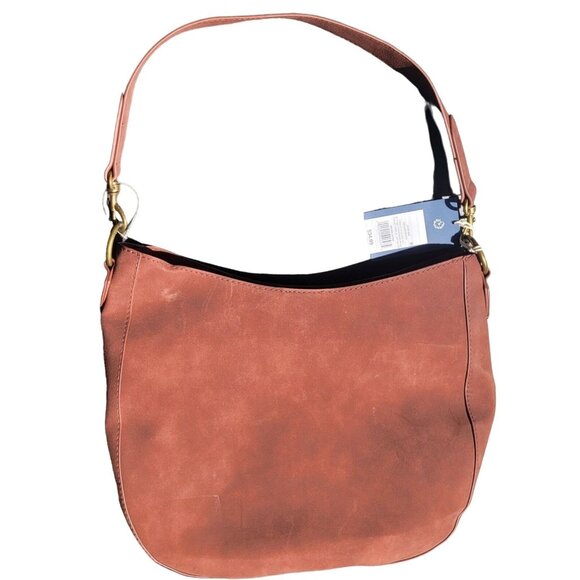 Universal Thread Hobo Purse Bag Handbag Burgundy Brown Pocketbook Pouch New - Picture 2 of 4